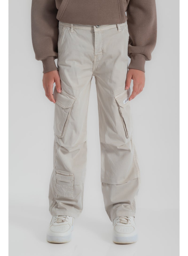 سي إن جينز وير كيدز بنطلون أولادي جاباردين واسع - Image 3